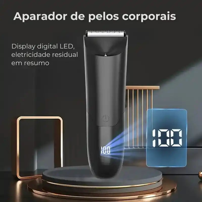 Aparador Essencial Trim - Lâmina Cerâmica Recarregável para Áreas Sensíveis