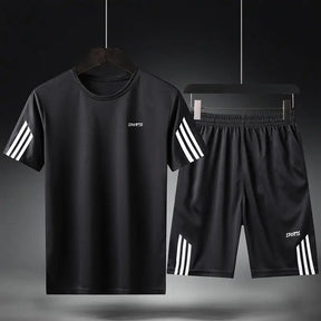 Kit Essencial Esportivo Masculino - Respirável, Conforto Térmico e Secagem Rápida para o Verão.