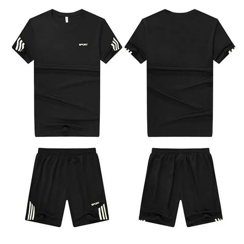 Kit Essencial Esportivo Masculino - Respirável, Conforto Térmico e Secagem Rápida para o Verão.