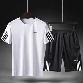 Kit Essencial Esportivo Masculino - Respirável, Conforto Térmico e Secagem Rápida para o Verão.